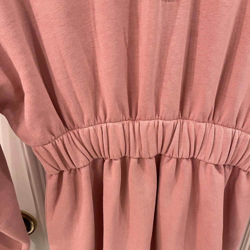 Topshop Women's Pink Quarter Zip Long Sleeve Minidress - Picture 7 of 8